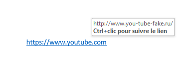 fake url
